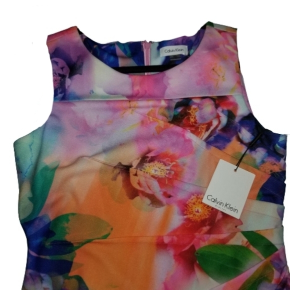 Calvin Klein Dresses & Skirts - ❤ NWT Calvin Klein dress floral multicolor size 10